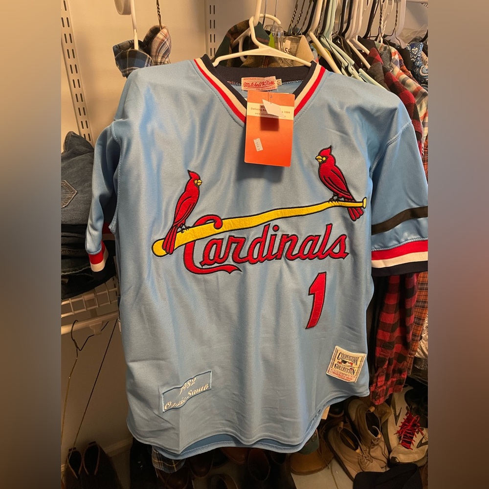 NWT 1982 ozzie smith cardinals #1 jersey